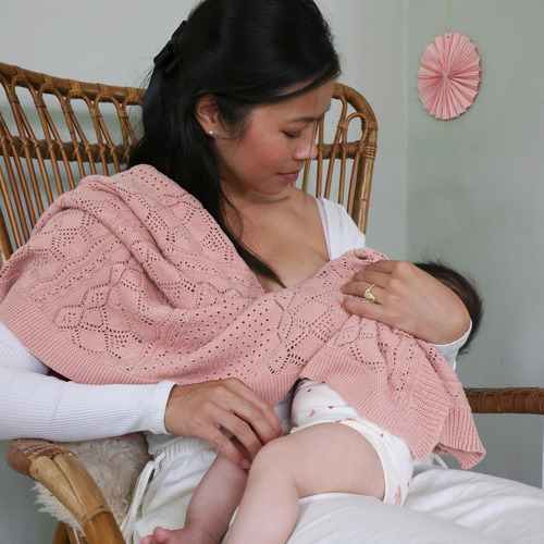 Cam Cam Copenhagen Pointelle Baby Organic Cotton Knit Throw