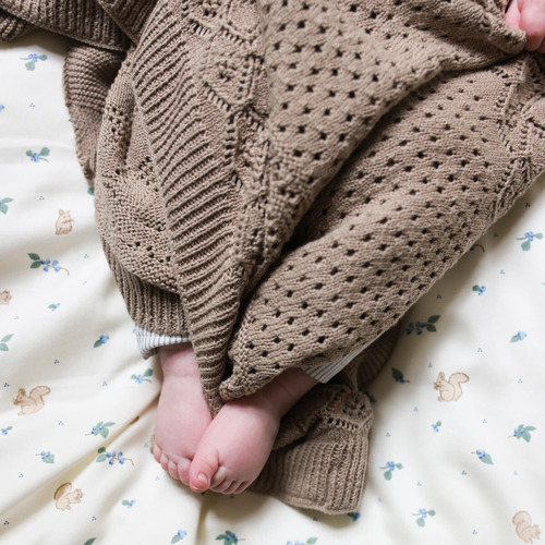 Cam Cam Copenhagen Pointelle Baby Organic Cotton Knit Throw