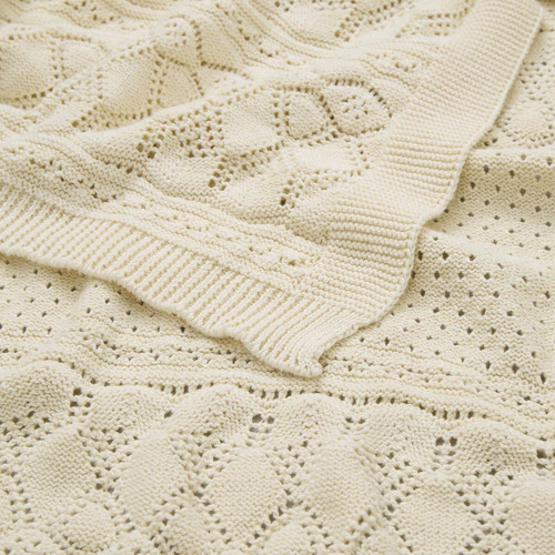 Cam Cam Copenhagen Pointelle Baby Organic Cotton Knit Throw