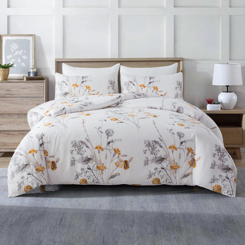 Ansel Brushed Microfibre Quilt Cover Set