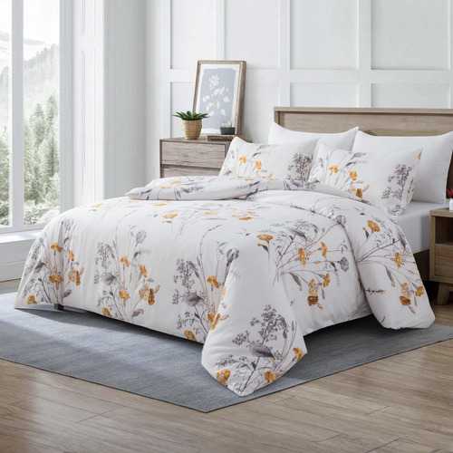 Ansel Brushed Microfibre Quilt Cover Set