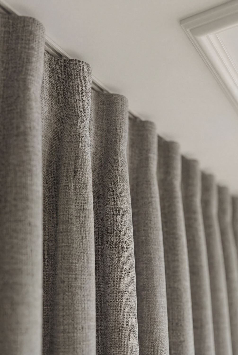 Custom Cumulus Blockout Single Panel Curtain & S-Fold Track Set