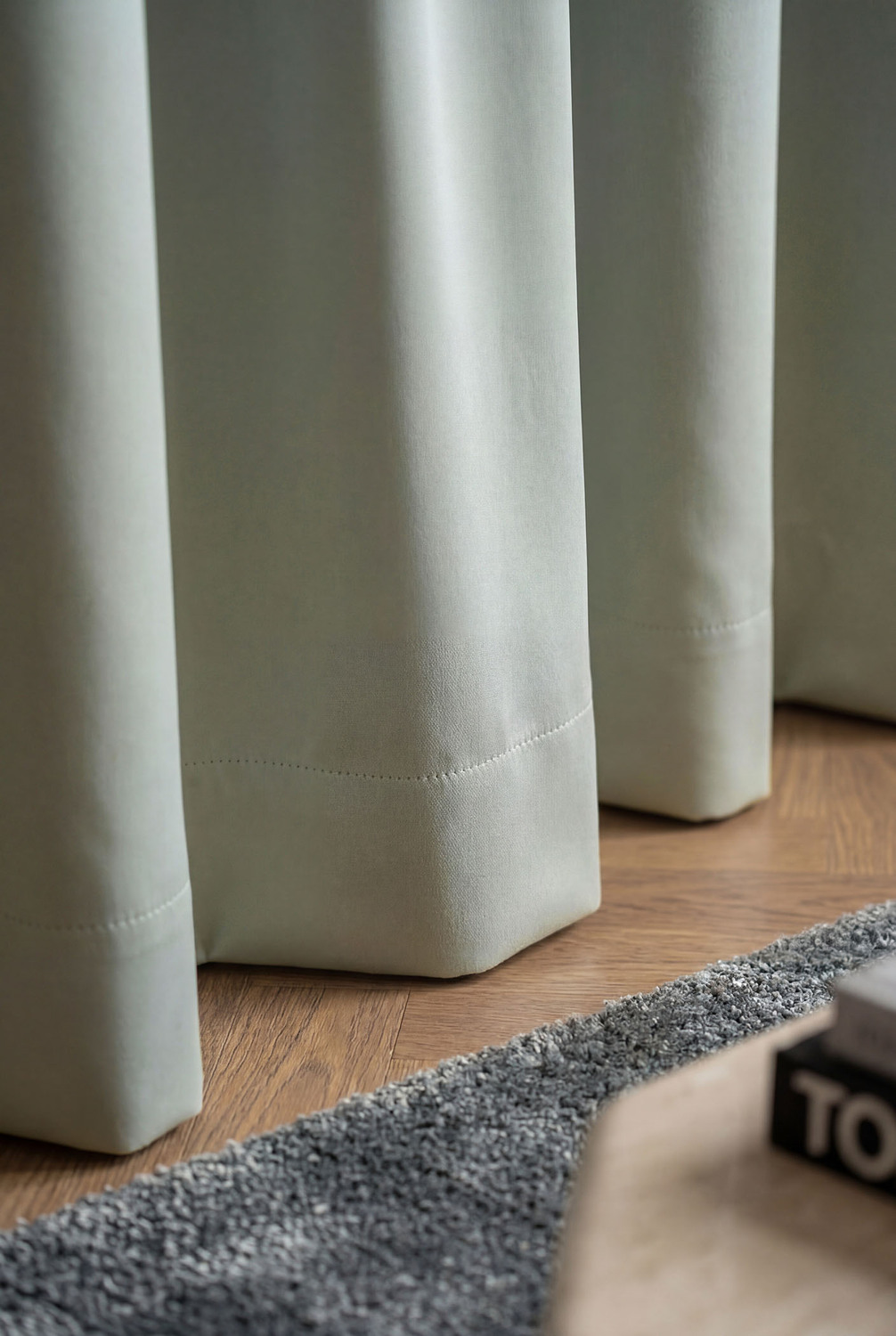 Custom Twilight Blockout Single Panel Curtain & S-Fold Track Set