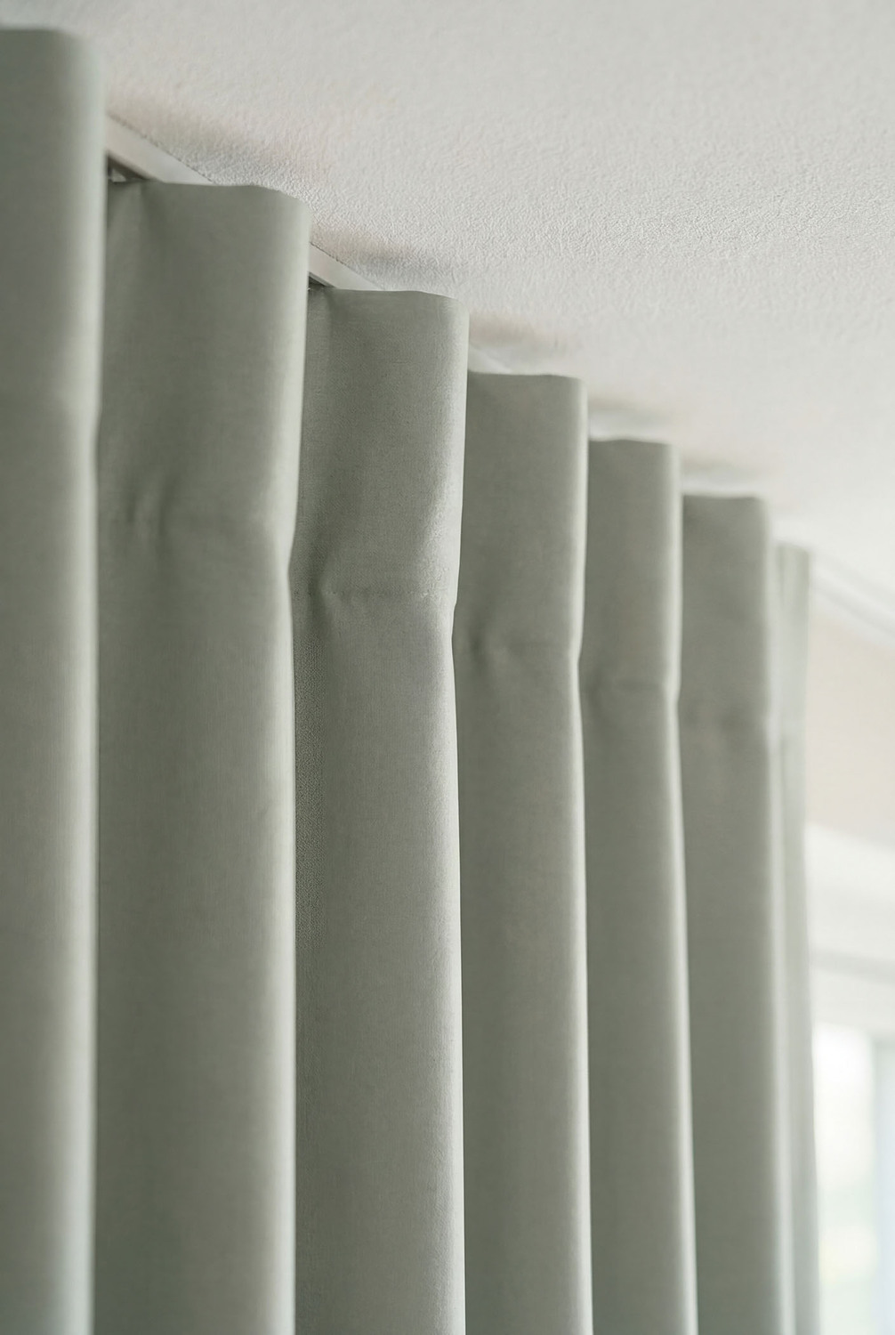 Custom Twilight Blockout Single Panel Curtain & S-Fold Track Set