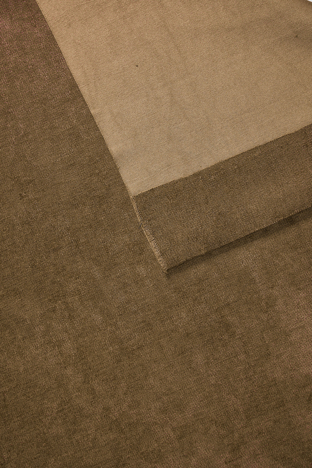 Custom Caspian Blockout S-Fold Single Panel Curtain & Track Set
