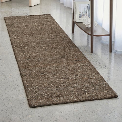 Brown Embrace Hand-Tufted Wool Runner