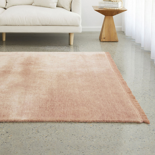 Blush Pink Kinship Hand-Loomed Wool Rug
