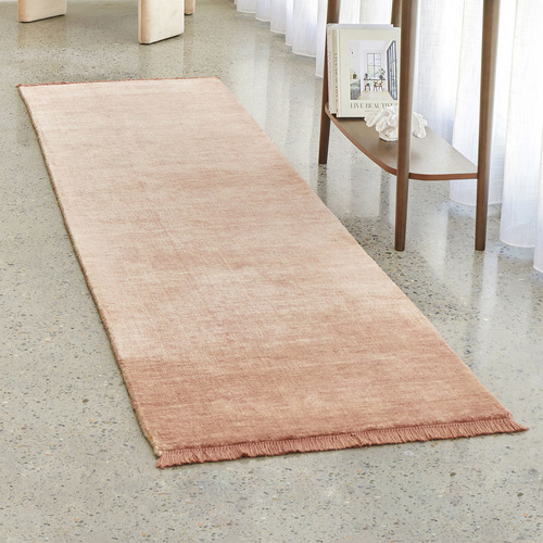 Blush Pink Kinship Hand-Loomed Wool Runner