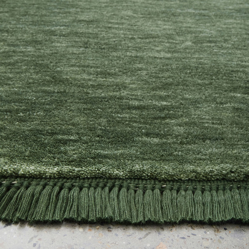 Forest Green Kinship Hand-Loomed Wool Rug