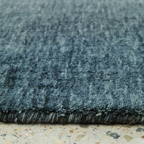 Navy Kinship Hand-Loomed Wool Runner