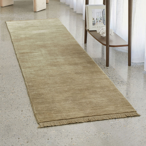Oyster Kinship Hand-Loomed Wool Runner