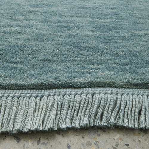 Sky Blue Kinship Hand-Loomed Wool Rug