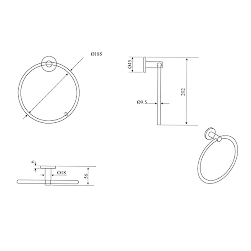 Mica Hand Towel Holder