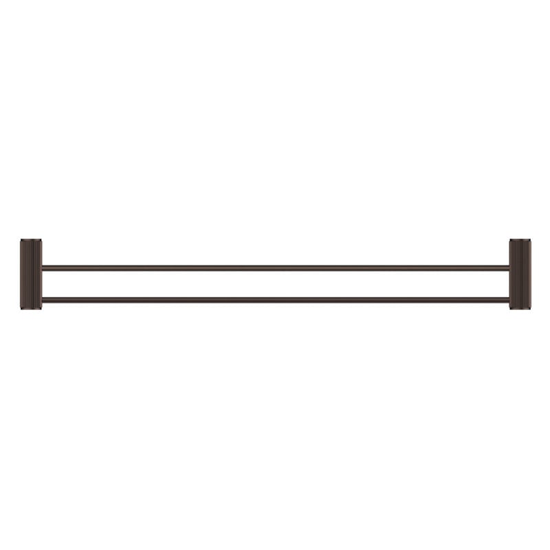 Mica Fluted 800mm Double Towel Rail