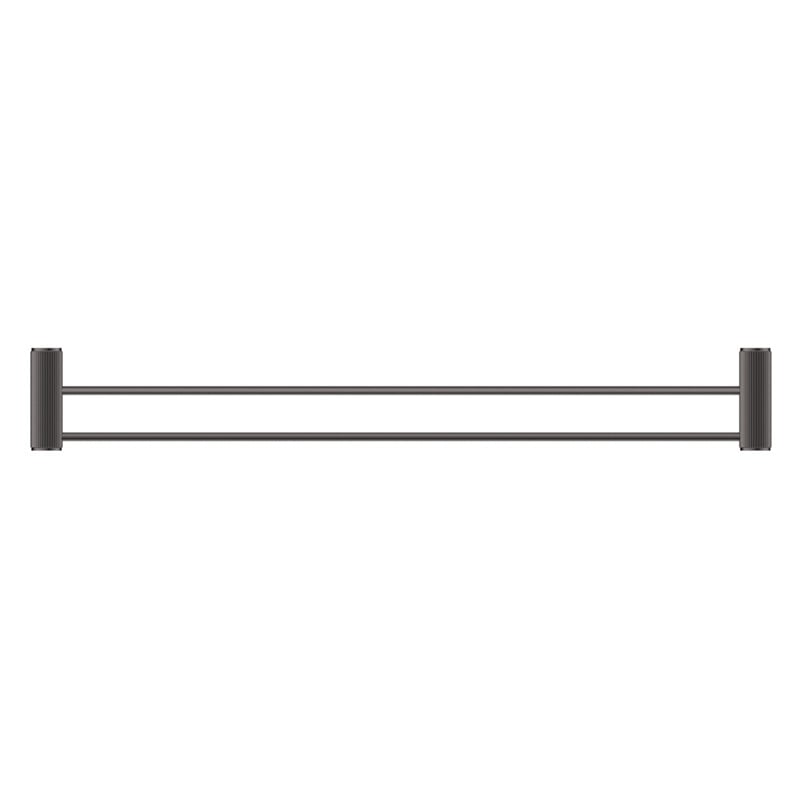 Mica Fluted 800mm Double Towel Rail