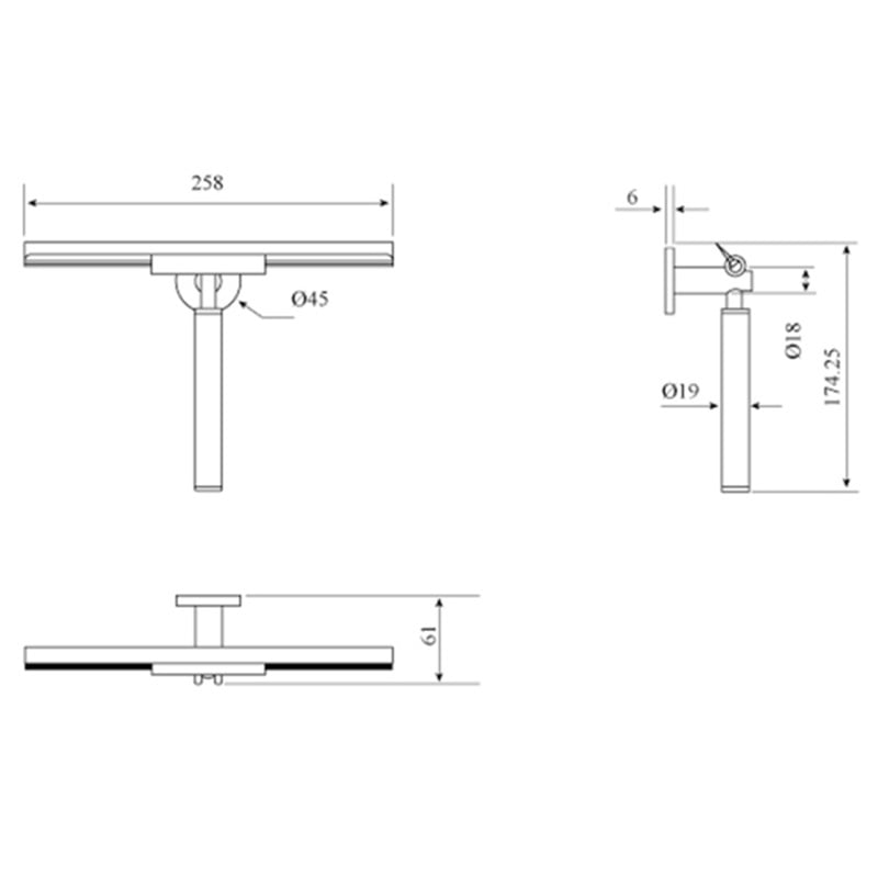 Mica 304 Stainless Steel Squeegee
