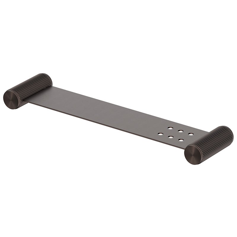 Mica Fluted 400mm Stainless Steel Shower Shelf