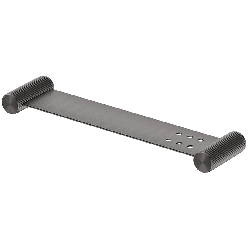 Mica Fluted 400mm Stainless Steel Shower Shelf