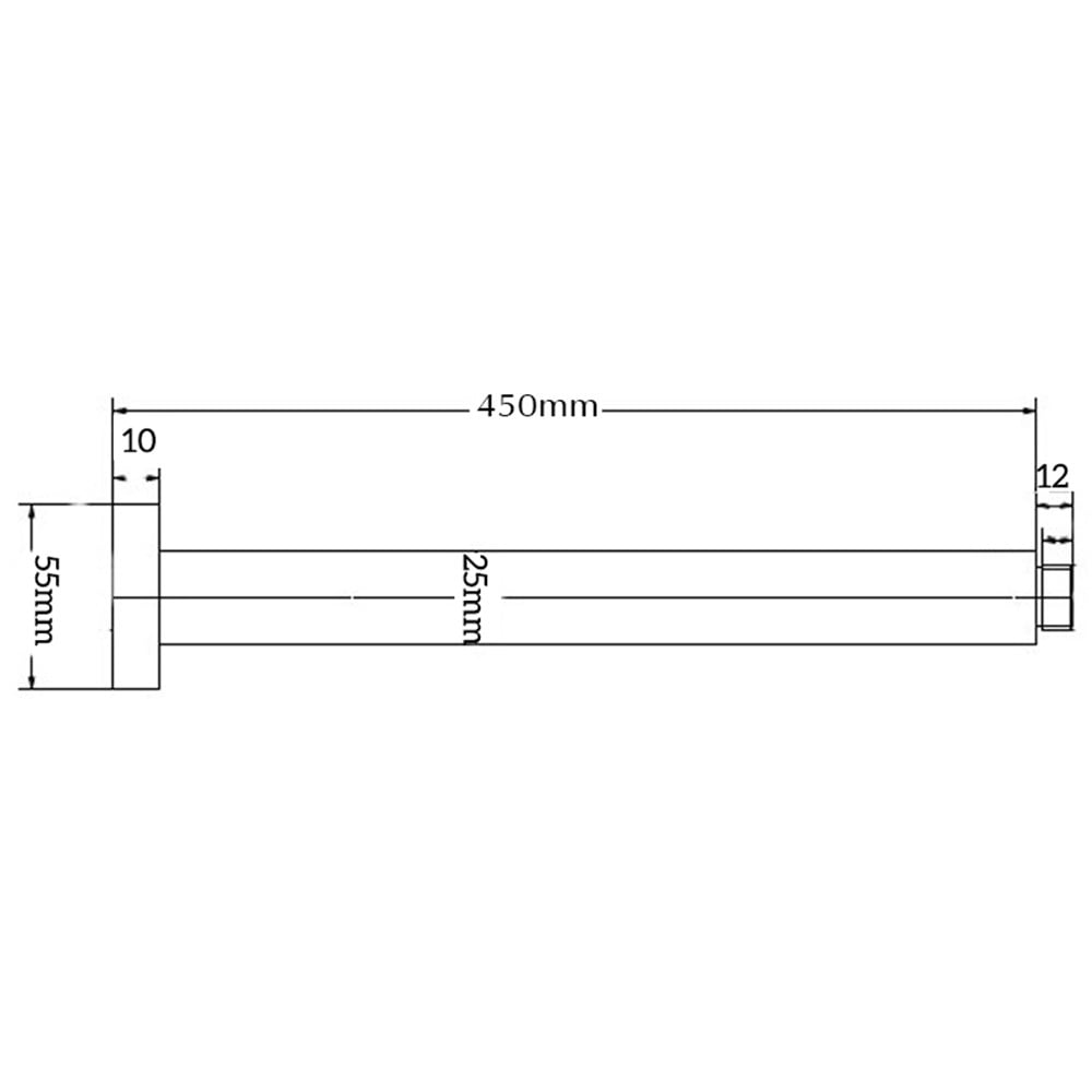 Mica 462mm Shower Arm