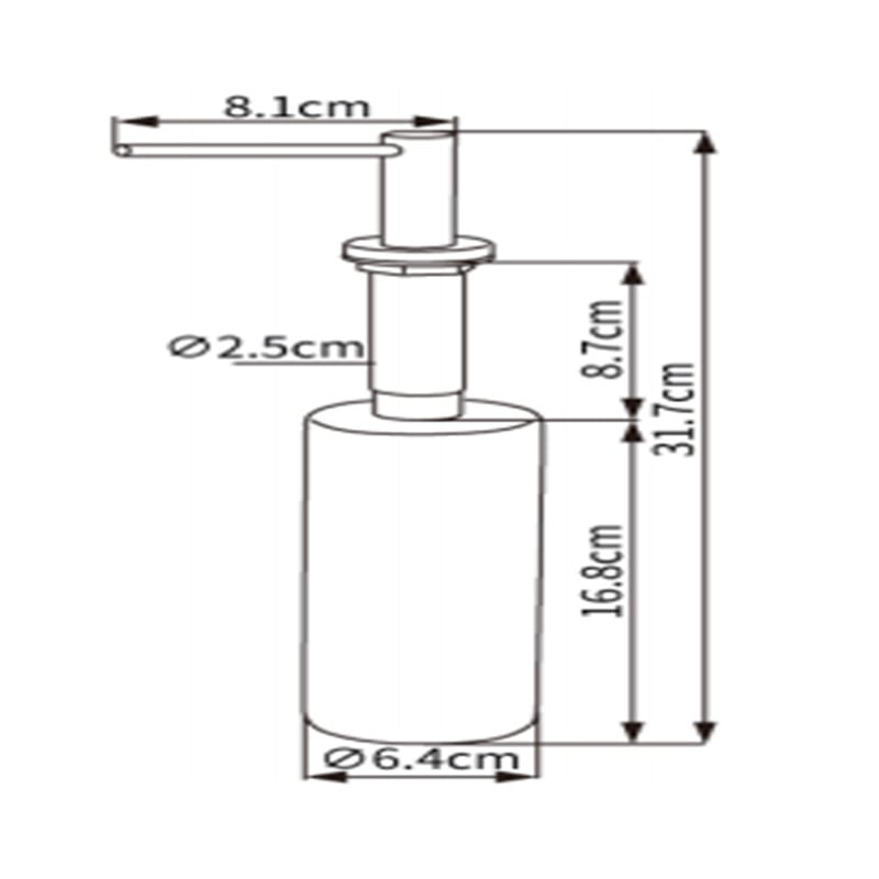 Mica Stainless Steel Soap Dispenser