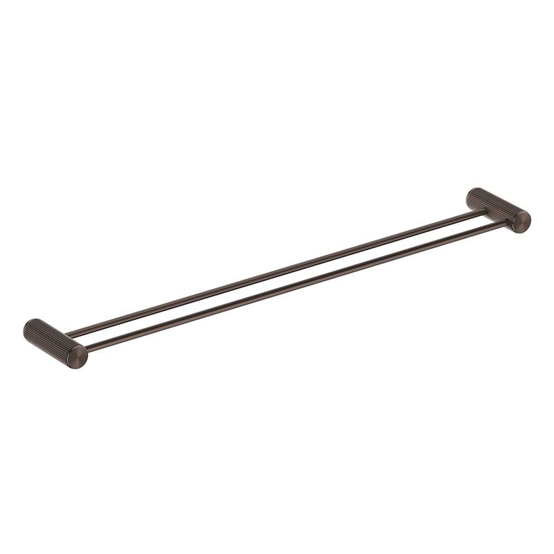 Mica Fluted 800mm Double Towel Rail