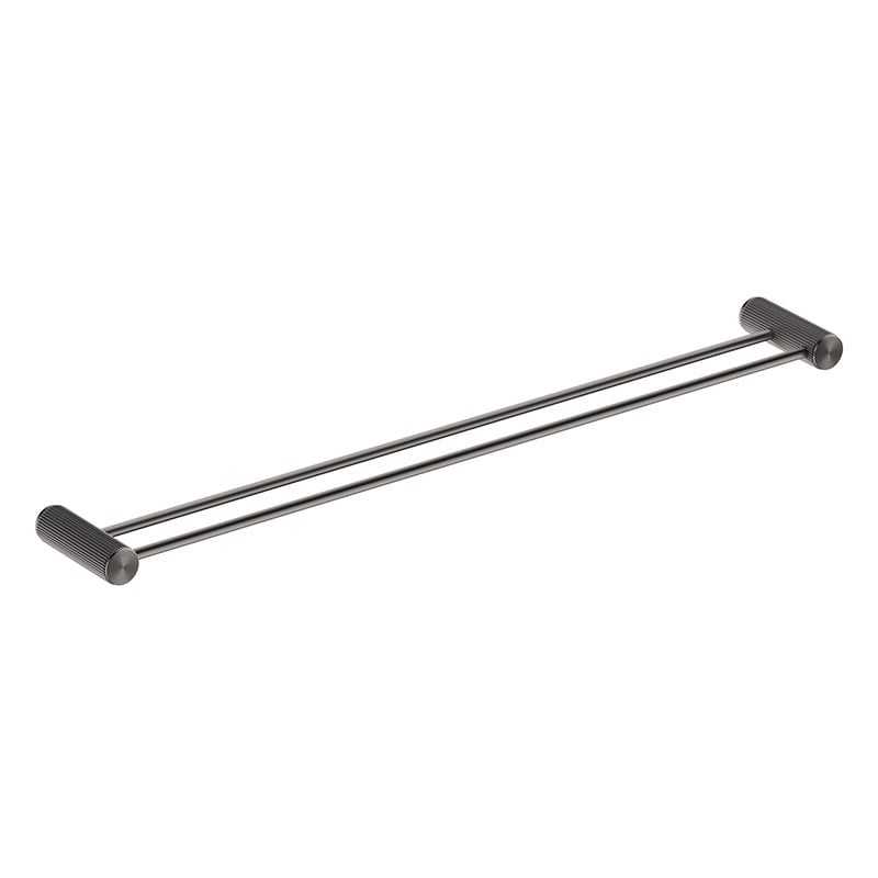 Mica Fluted 800mm Double Towel Rail