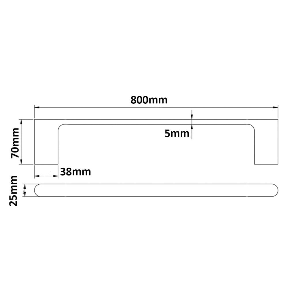 Supra Single Towel Rail