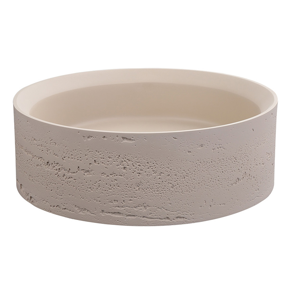 Thyra 380mm Round Solid Surface Inset Basin