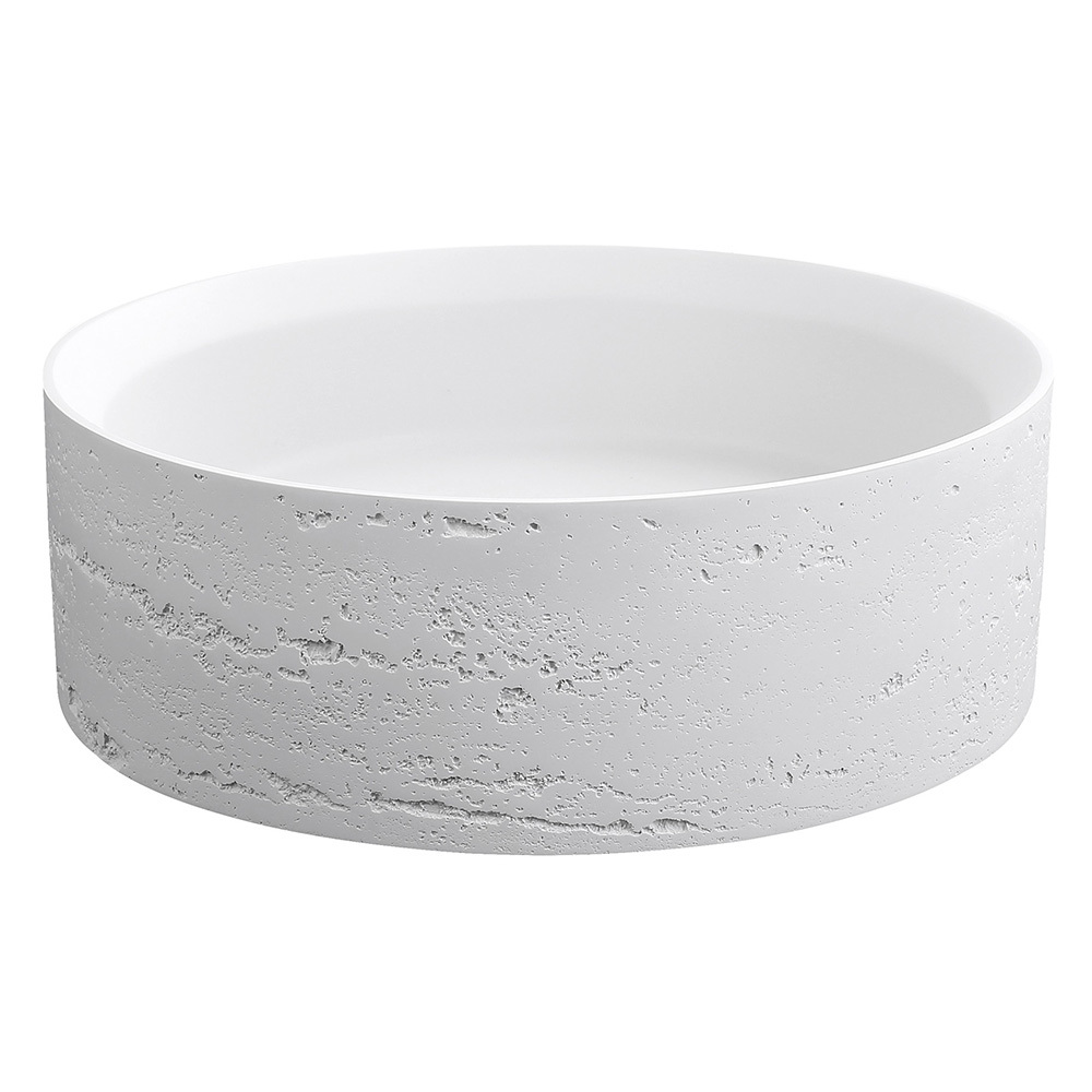Thyra 380mm Round Solid Surface Inset Basin
