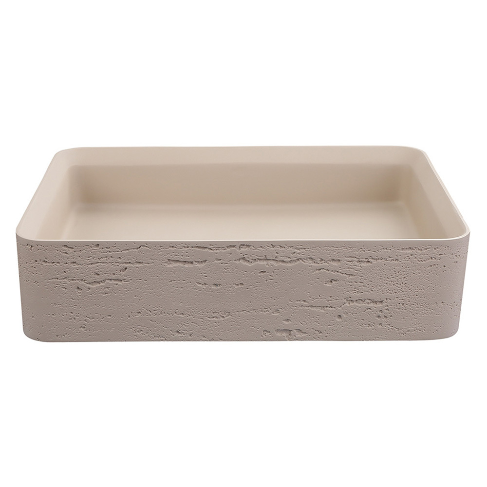 Astera 500mm Rectangular Solid Surface Inset Basin