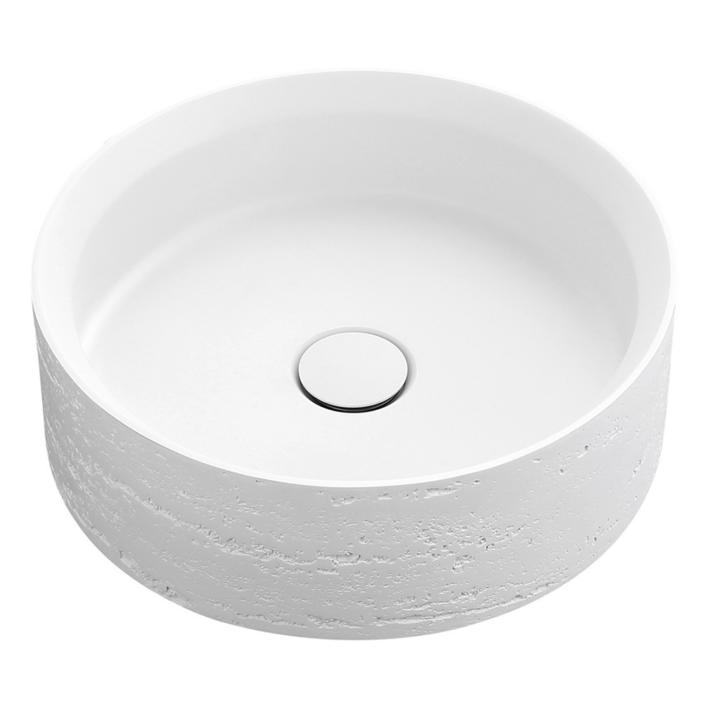 Thyra 380mm Round Solid Surface Inset Basin