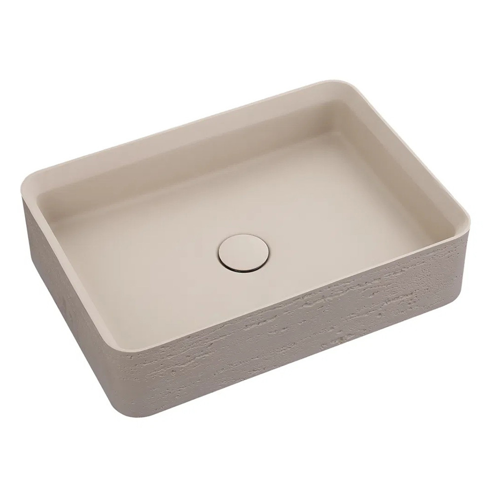Astera 500mm Rectangular Solid Surface Inset Basin