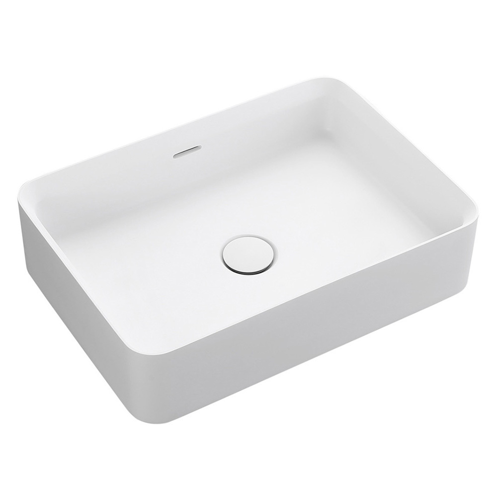 Astera 500mm Rectangular Solid Surface Inset Basin
