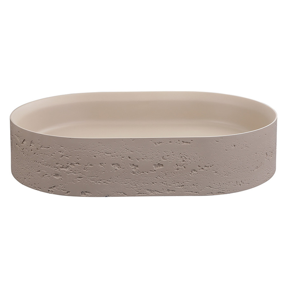 Idra 580mm Oval Solid Surface Inset Basin