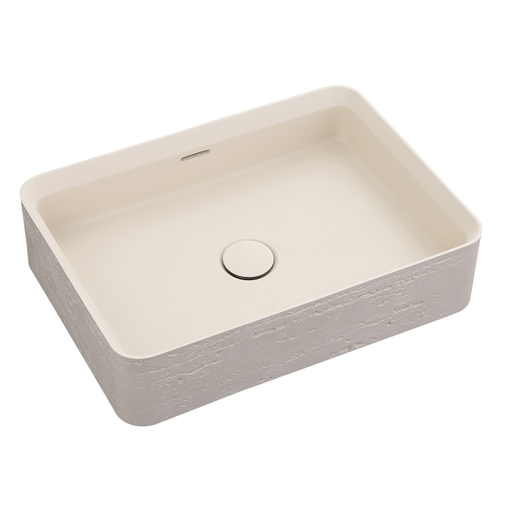 Astera 500mm Rectangular Solid Surface Inset Basin
