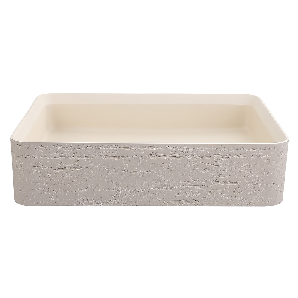 Astera 500mm Rectangular Solid Surface Inset Basin