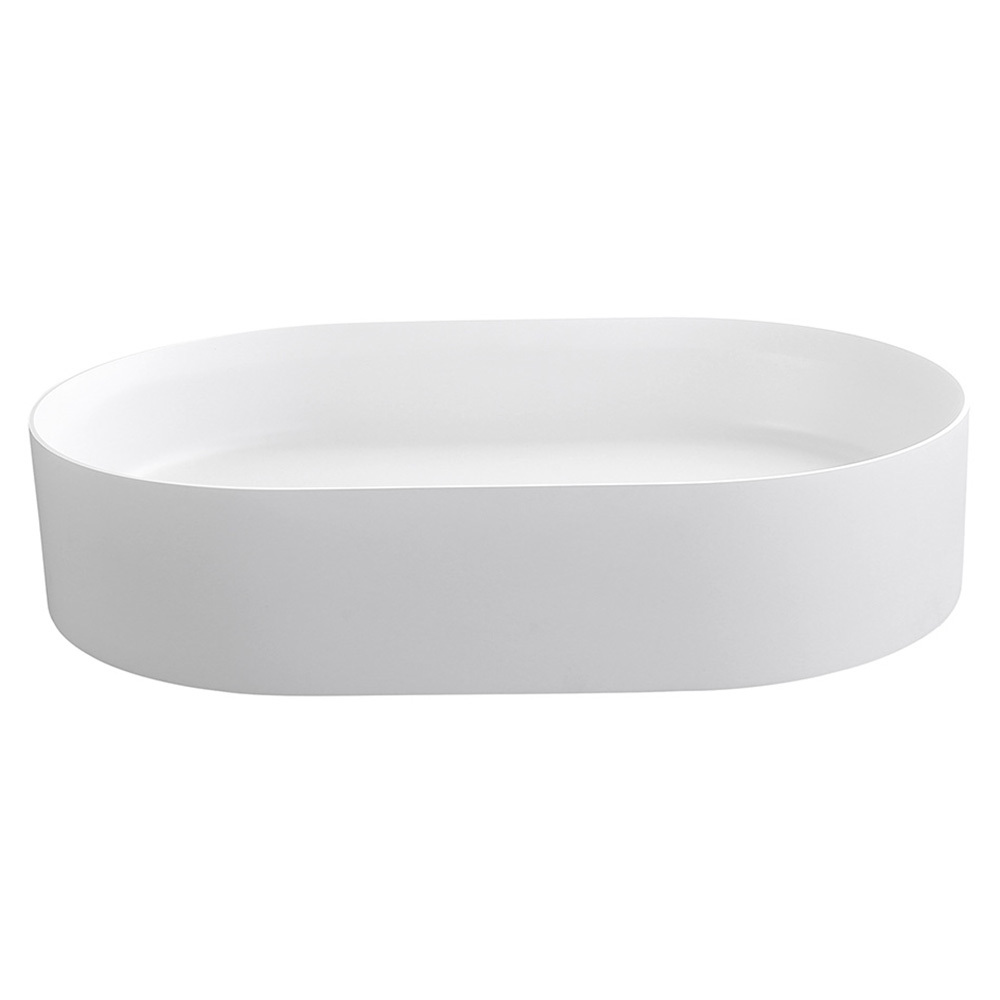 Idra 580mm Oval Solid Surface Inset Basin