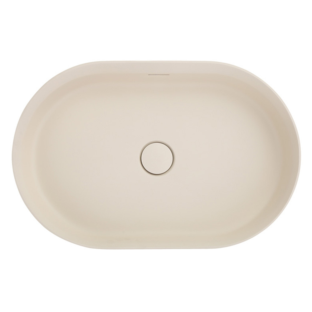 Idra 580mm Oval Solid Surface Inset Basin