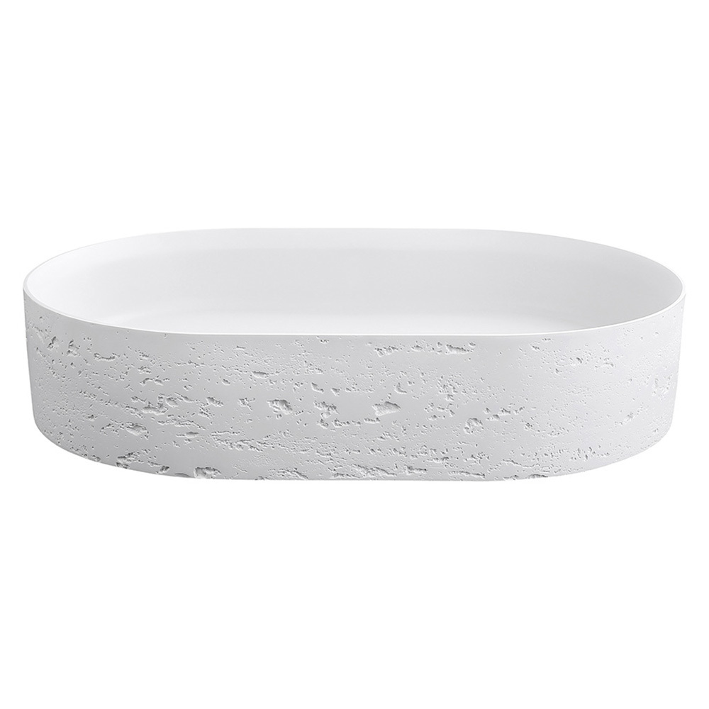 Idra 580mm Oval Solid Surface Inset Basin