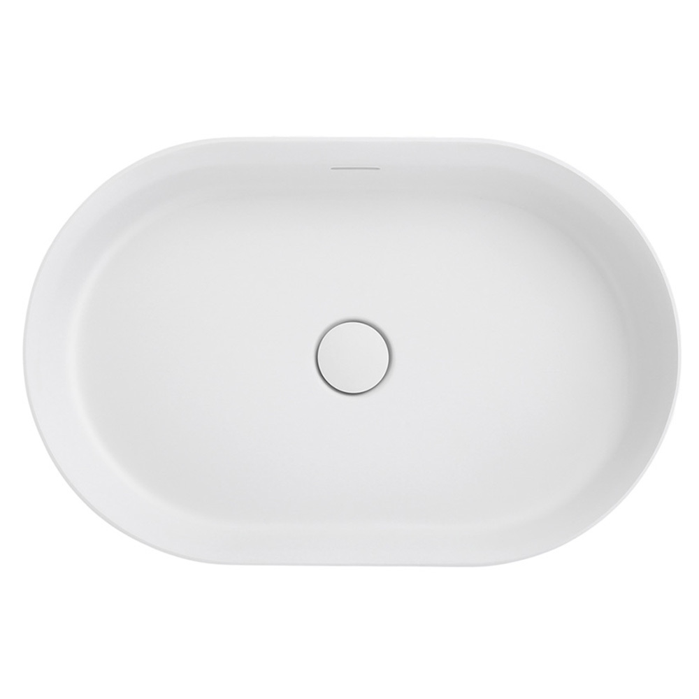 Idra 580mm Oval Solid Surface Inset Basin