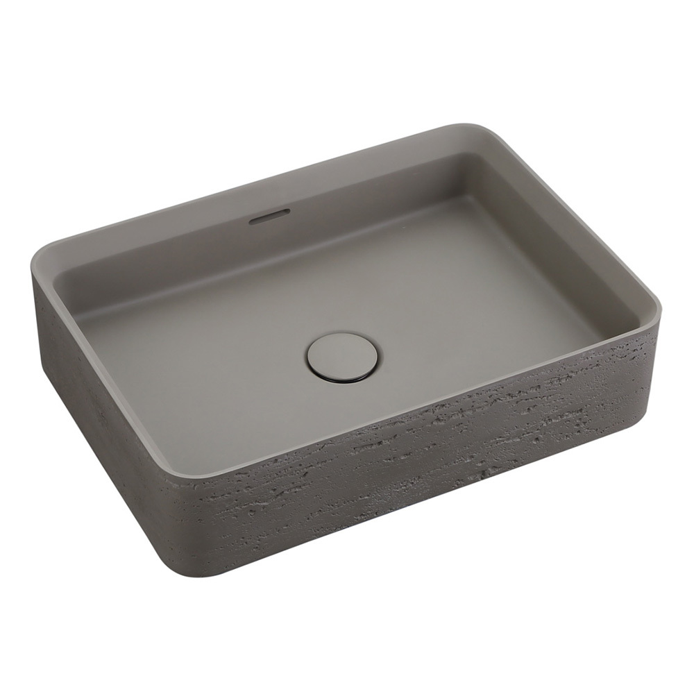 Astera 500mm Rectangular Solid Surface Inset Basin