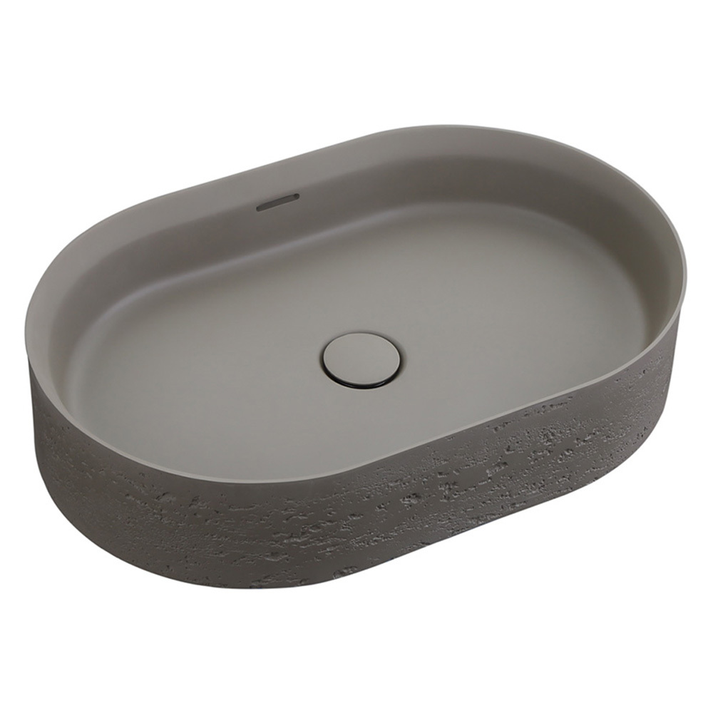 Idra 580mm Oval Solid Surface Inset Basin