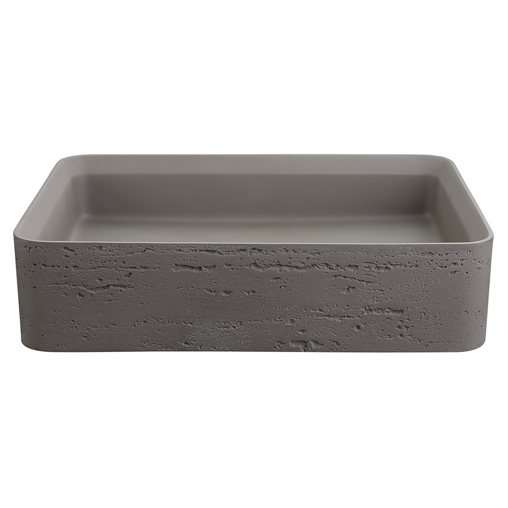 Astera 500mm Rectangular Solid Surface Inset Basin