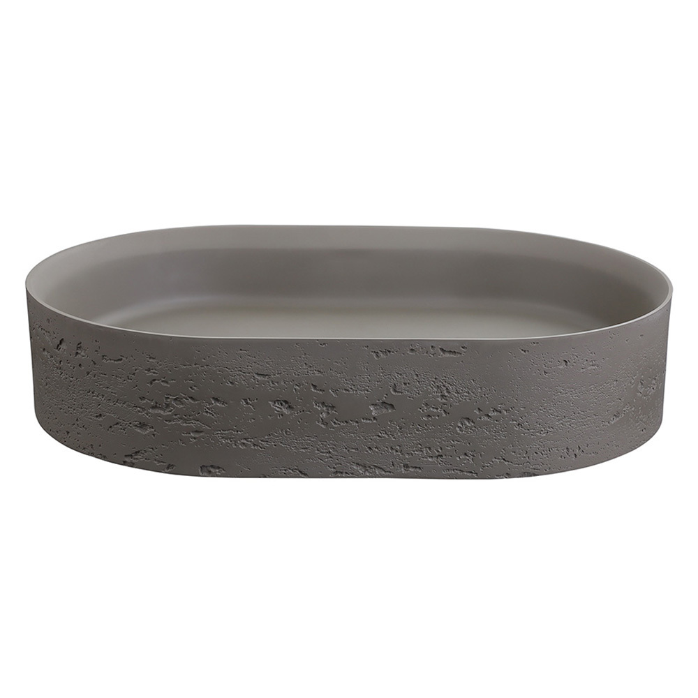 Idra 580mm Oval Solid Surface Inset Basin