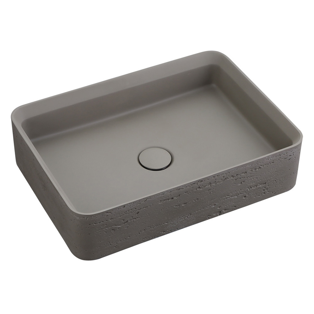 Astera 500mm Rectangular Solid Surface Inset Basin