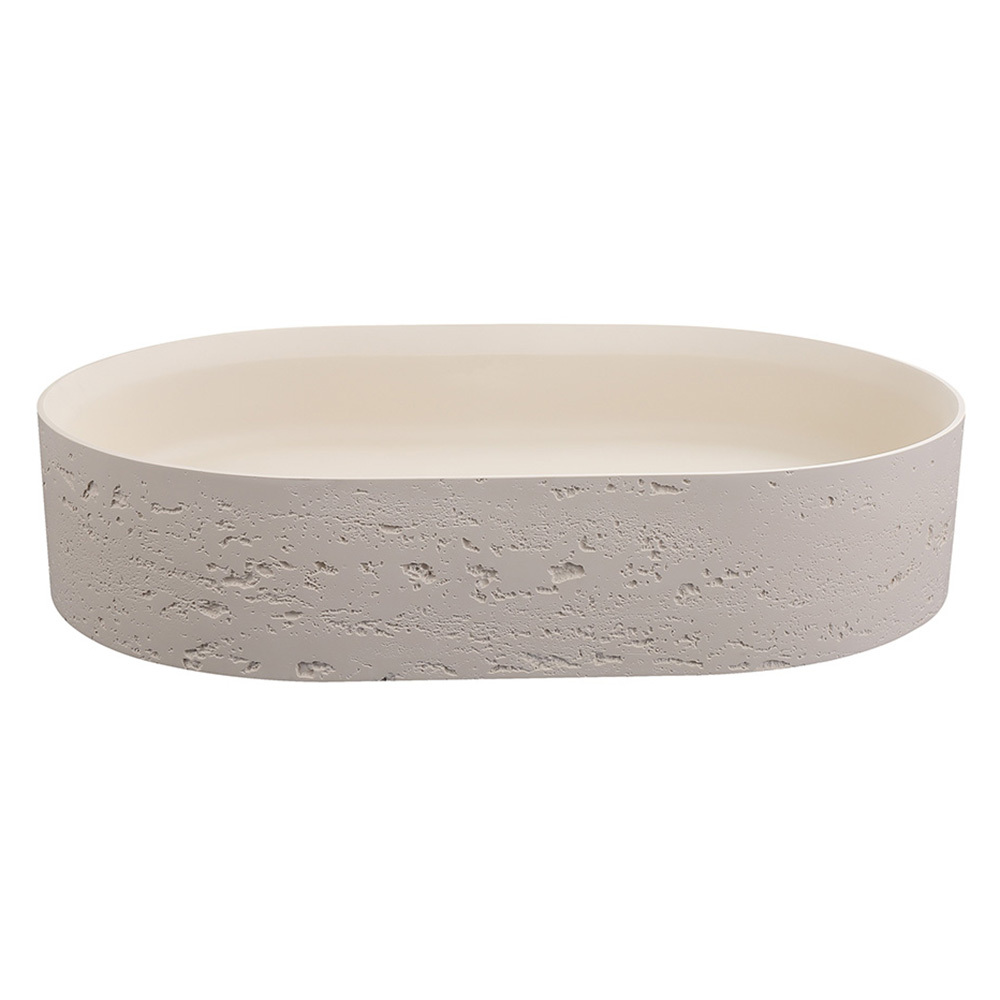 Idra 580mm Oval Solid Surface Inset Basin
