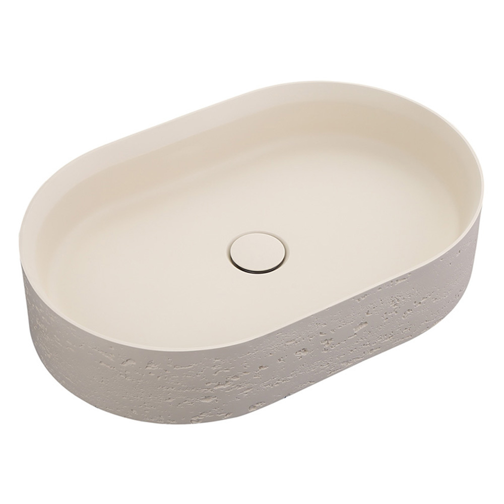 Idra 580mm Oval Solid Surface Inset Basin
