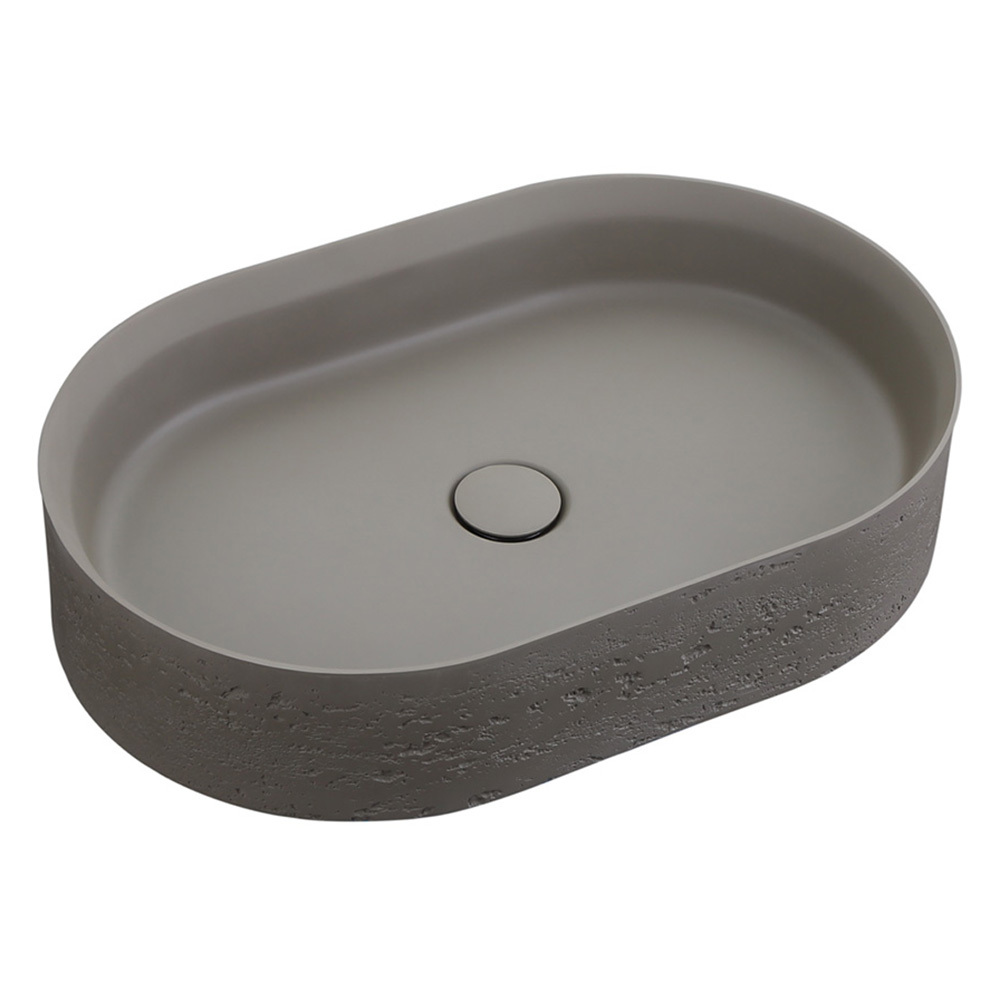 Idra 580mm Oval Solid Surface Inset Basin