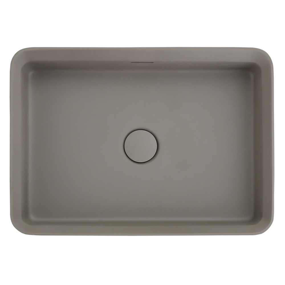 Astera 500mm Rectangular Solid Surface Inset Basin