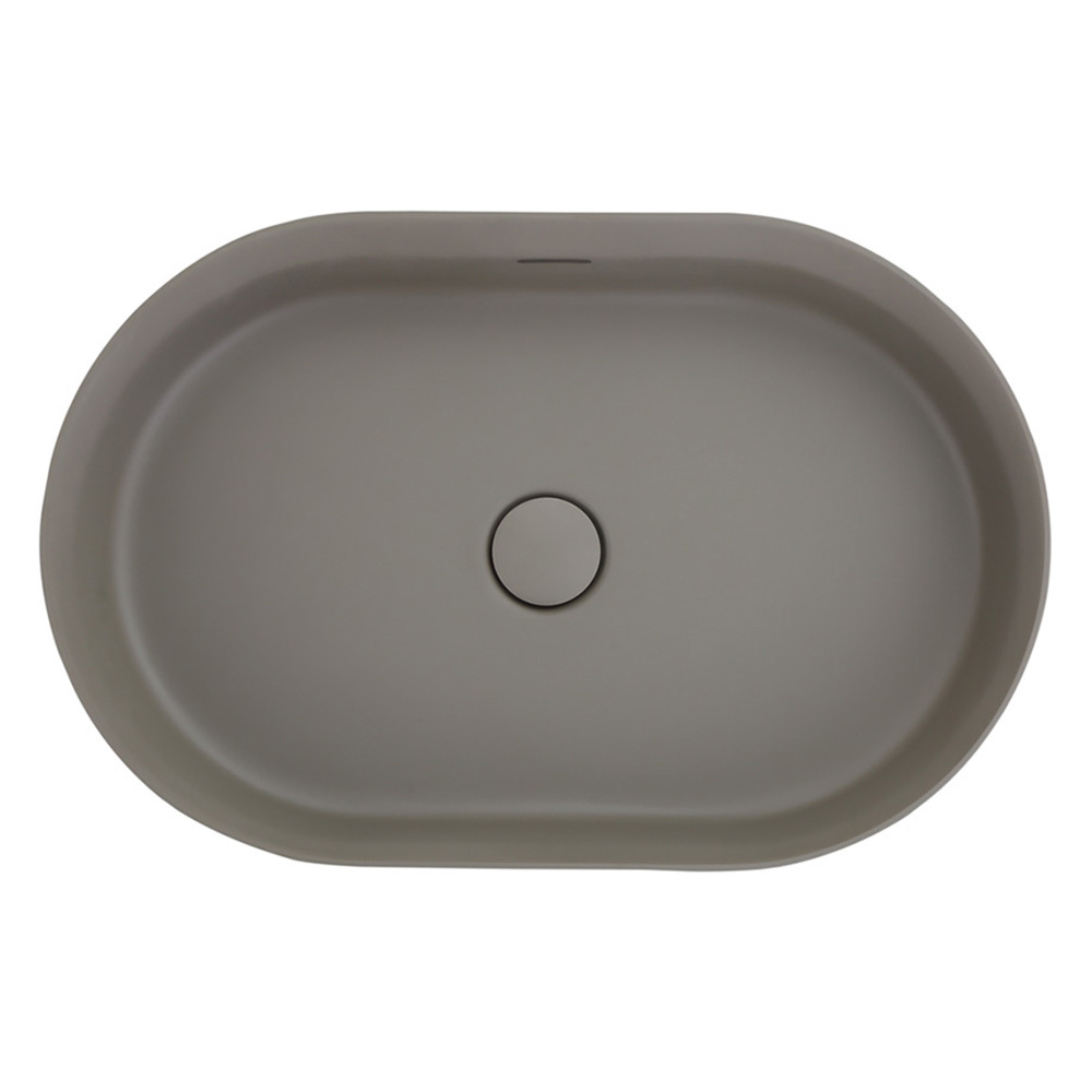 Idra 580mm Oval Solid Surface Inset Basin